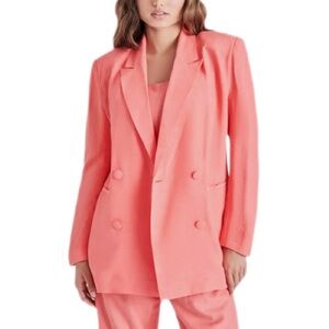 Steve Madden Baldwin Blazer Spring Rose Size Small